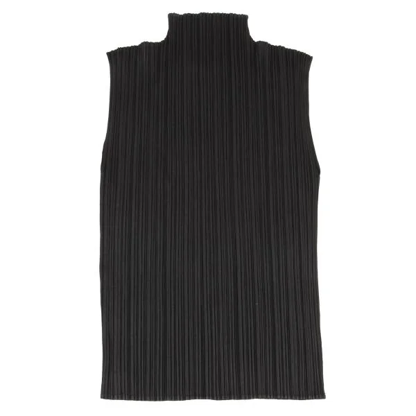 PLEATS PLEASE Pleated Turtleneck Sleeveless Top K-156500_008