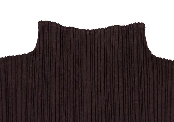 プリーツプリーズPLEATS PLEASE プリーツハイネックカットソー ボルドー3 K-156518_004