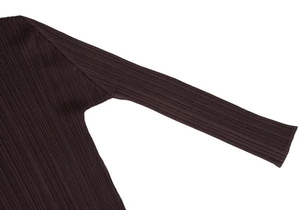 プリーツプリーズPLEATS PLEASE プリーツハイネックカットソー ボルドー3 K-156518_005