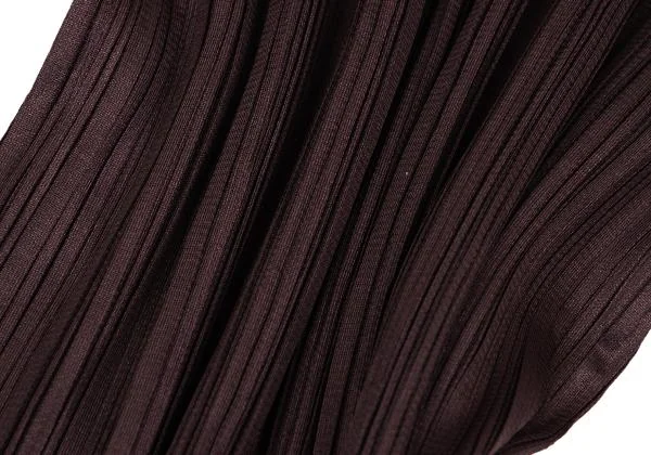 プリーツプリーズPLEATS PLEASE プリーツハイネックカットソー ボルドー3 K-156518_010