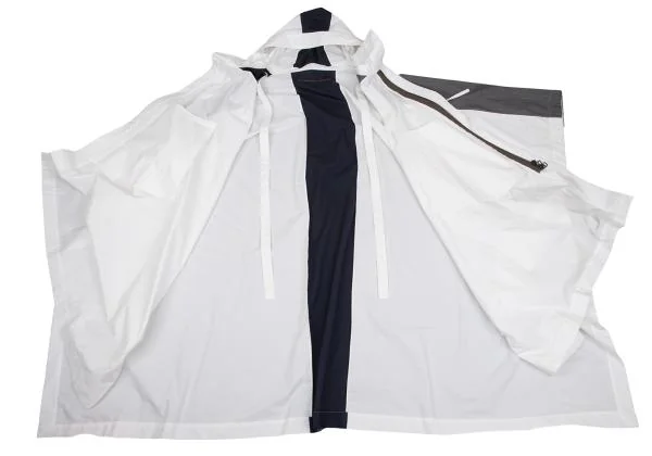 my beautiful landlet Switching Design Square Silhouette Hooded Poncho K-156547_014