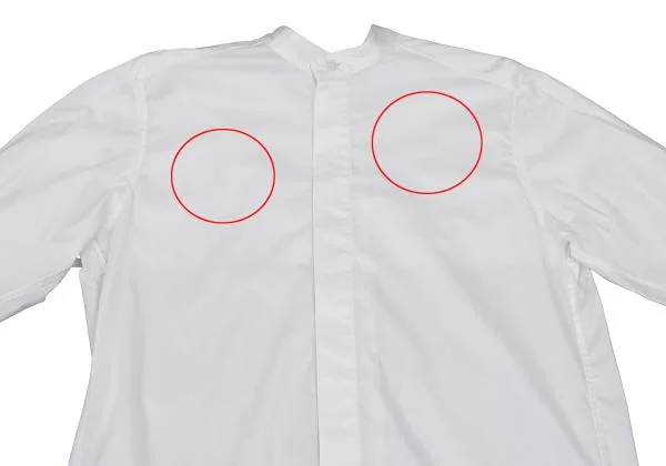 ISSEY MIYAKE Cotton Nylon Stretch Band Collar Shirt K-156558_003
