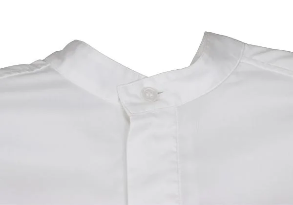 ISSEY MIYAKE Cotton Nylon Stretch Band Collar Shirt K-156558_006