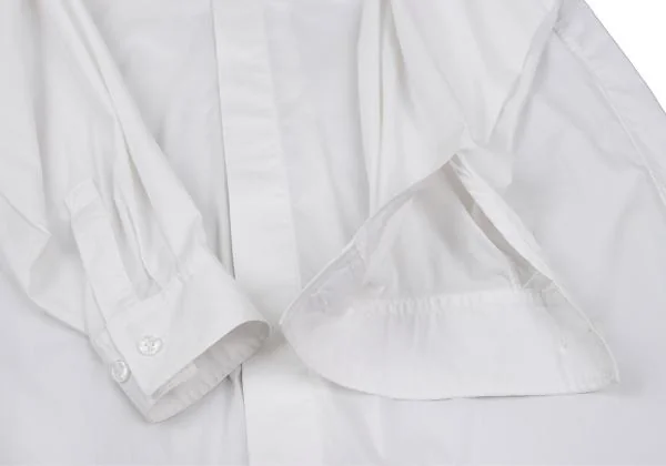 ISSEY MIYAKE Cotton Nylon Stretch Band Collar Shirt K-156558_009