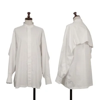 ISSEY MIYAKE Cotton Blended Stretch Stand-collar Shirt