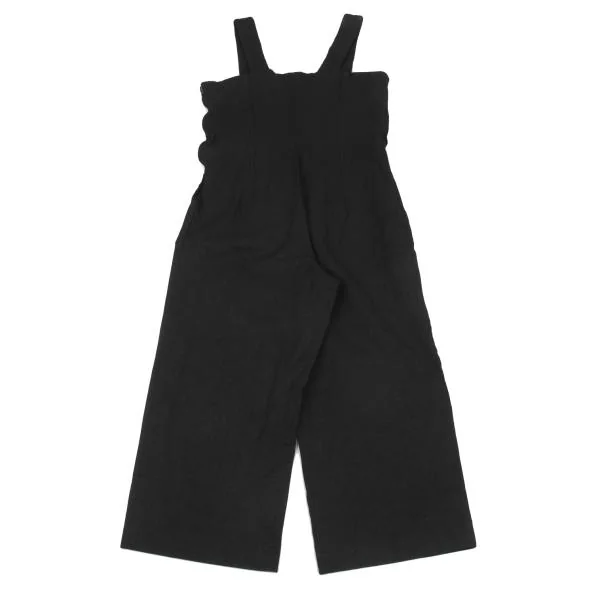 コムデギャルソンコムデギャルソン　黒エステル　キュロット コムデギャルソンCOMME des GARCONS キュプラ切替エステル