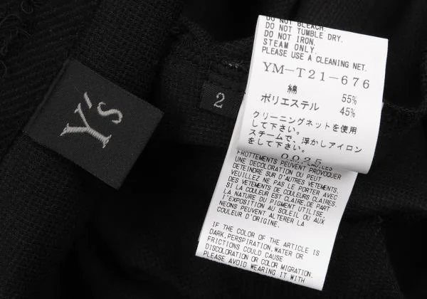 ワイズY's ループジャガードサルエルパンツ 黒2 K-156588_016
