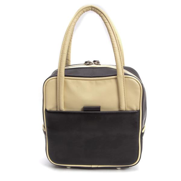 Y's Bi-colour Mini Square Leather Bag(K-156609) | eBay