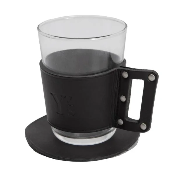 ワイズY's カバーコースターセットグラス 黒 K-156610_001
