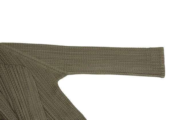 PLEATS PLEASE Zigzag Mesh Pleated Buttonless Cardigan K-156613_004
