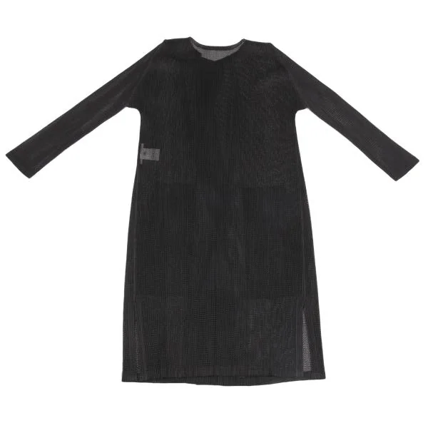 PLEATS PLEASE Mesh Long Cardigan K-156652_011