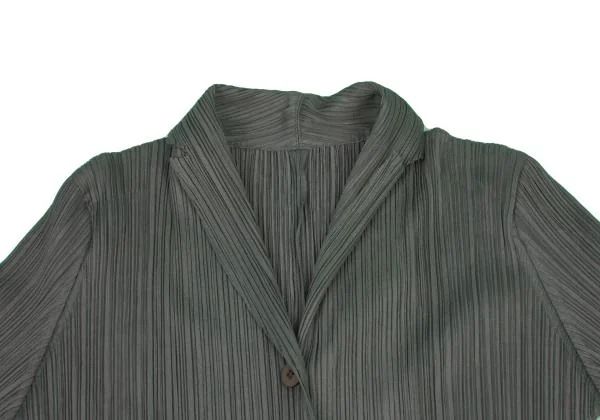 プリーツプリーズPLEATS PLEASE プリーツジャケット アッシュグリーン3 K-156667_003