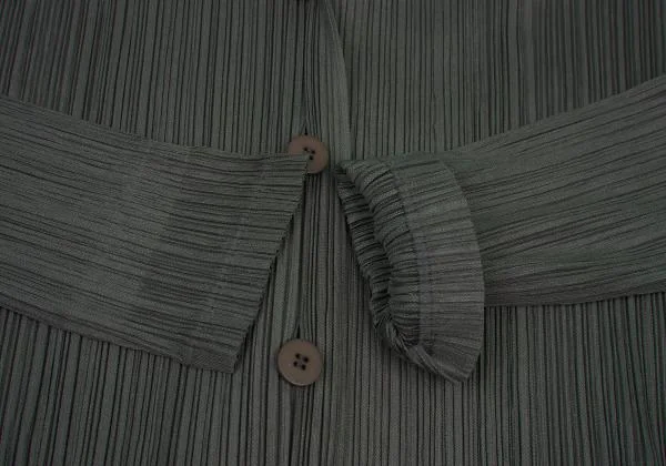 プリーツプリーズPLEATS PLEASE プリーツジャケット アッシュグリーン3 K-156667_006