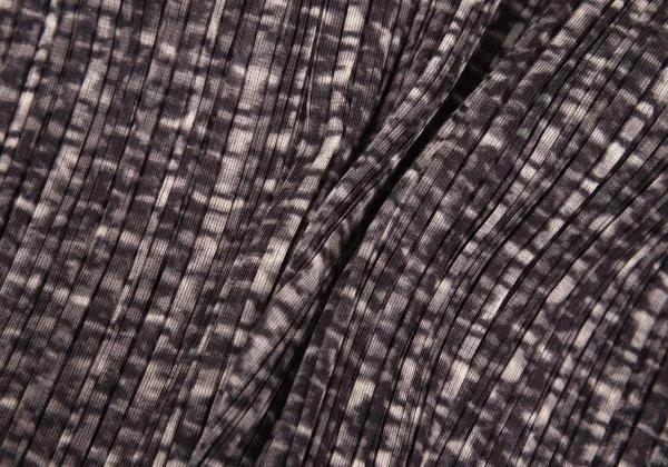 プリーツプリーズPLEATS PLEASE ファー着脱ファブリックプリントジップジャケット 紫他4 K-156670_016