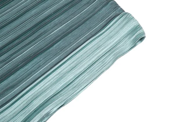 プリーツプリーズPLEATS PLEASE 光沢プリーツサイドスリットノースリーブチュニック 水色3 K-156680_005