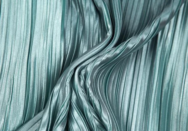 プリーツプリーズPLEATS PLEASE 光沢プリーツサイドスリットノースリーブチュニック 水色3 K-156680_009
