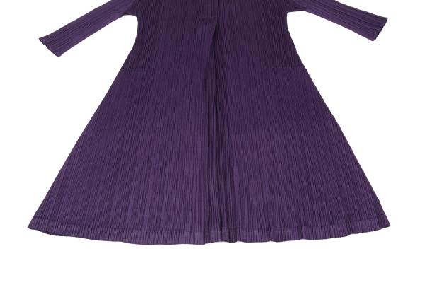 プリーツプリーズPLEATS PLEASE 七分袖プリーツスキッパーフレア