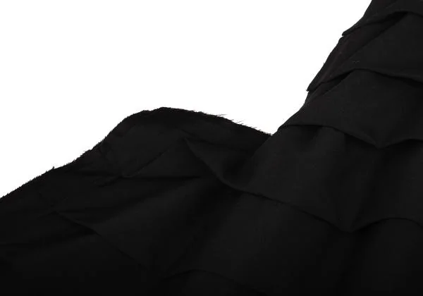 COMME des GARCONS Wool Cut-off Sleeveless Tiered Dress K-156695_007