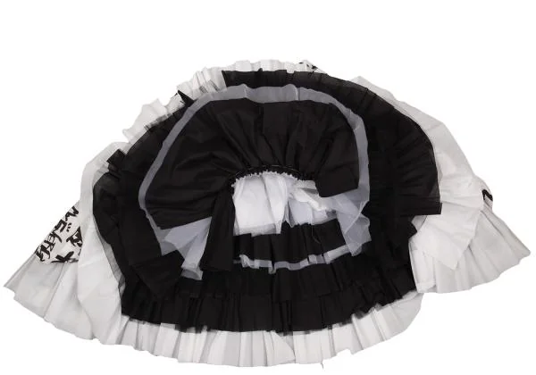 COMME des GARCONS Multiple Hem Lettering Print Voluminous Skirt K-156700_008
