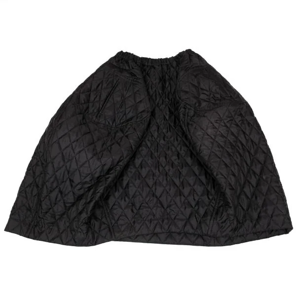コムデギャルソンCOMME des GARCONS ポリキルティングボリュームスカート 黒S K-156701_002