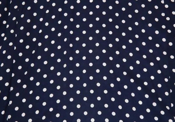 COMME des GARCONS Rayon Dot Printed Round Collar Shirt Dress K-156714_012