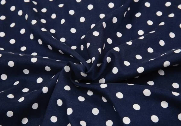 COMME des GARCONS Rayon Dot Printed Round Collar Shirt Dress K-156714_013