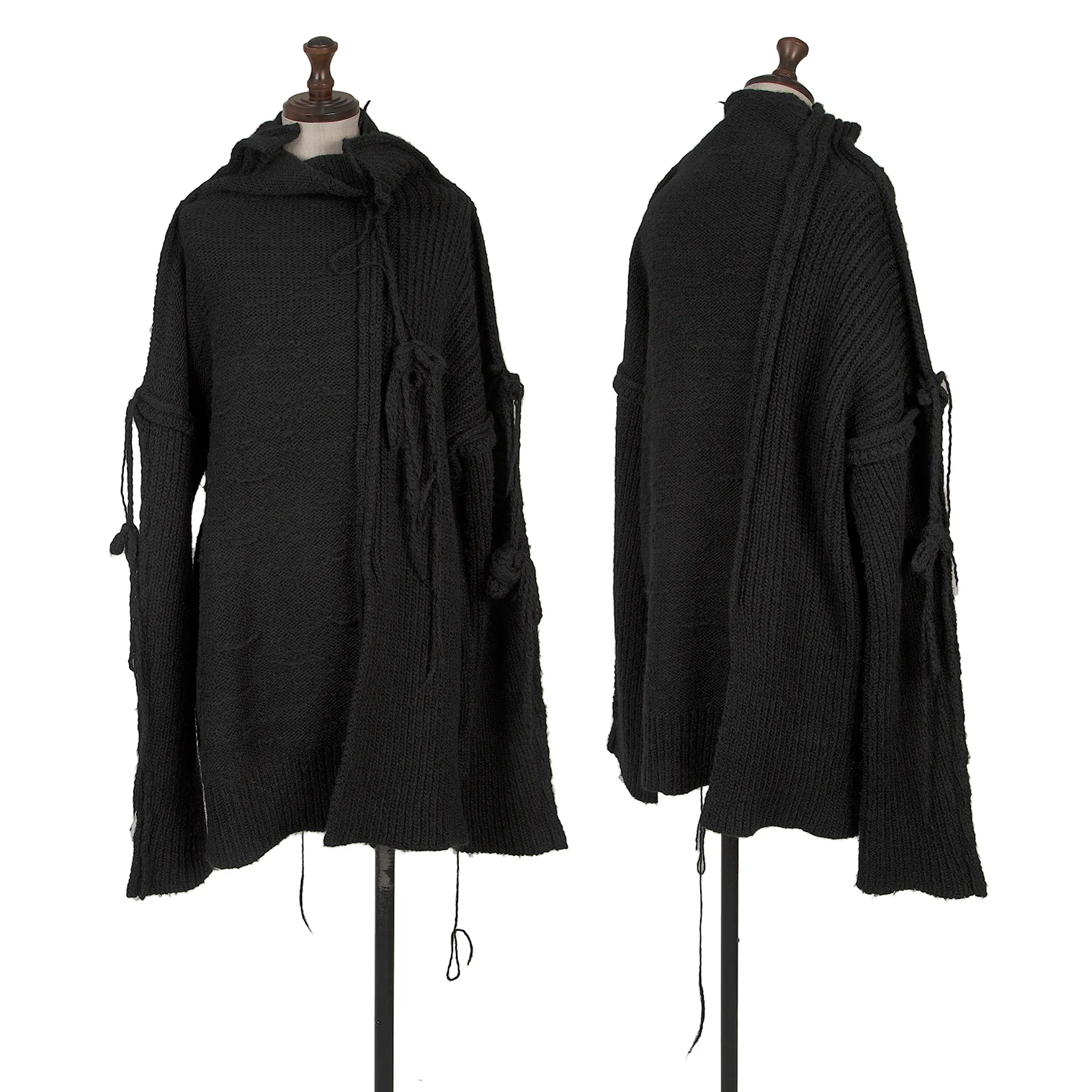 ヨウジヤマモト ファムYohji Yamamoto FEMME ウール混コード装飾