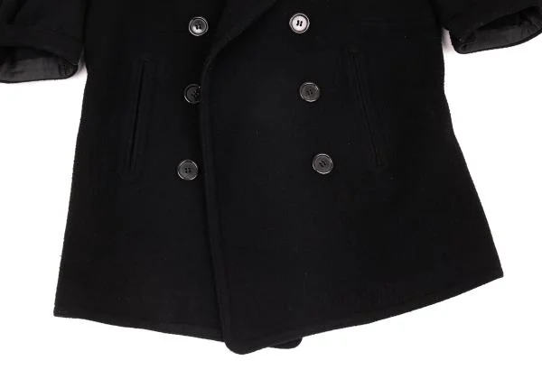 Yohji Yamamoto FEMME Wool Short Sleeves Coat K-156723_011
