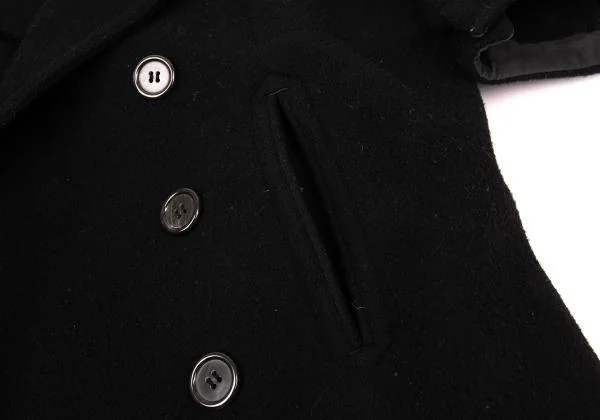 Yohji Yamamoto FEMME Wool Short Sleeves Coat K-156723_012