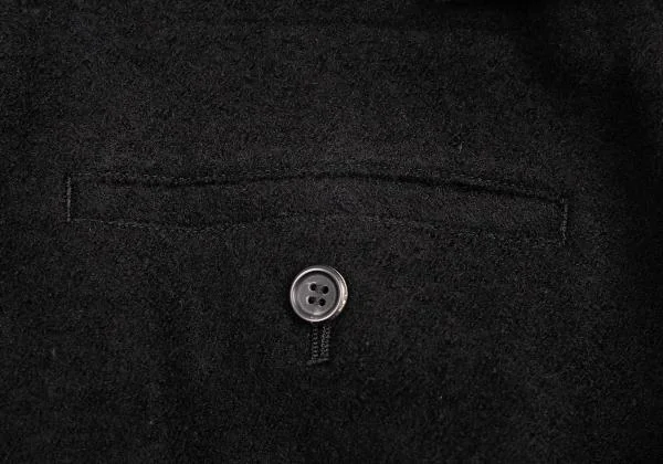 ヨウジヤマモト ファムYohji Yamamoto FEMME ウール裾着脱ワイドパンツ 黒1 K-156724_015