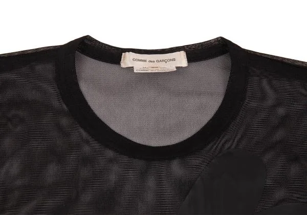 COMME des GARCONS Mesh Heart Printed T Shirt K-156737_004