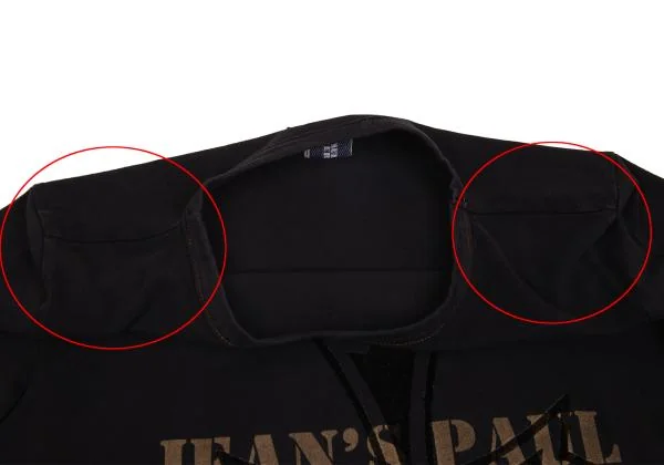 Jean's Paul GAULTIER Cross Flocked Logo Print Stretch T Shirt K-156740_005