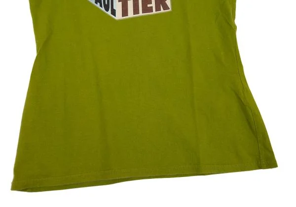 Jean Paul GAULTIER CLASSIQUE Cube Logo Printed V Neck T Shirt K-156741_008