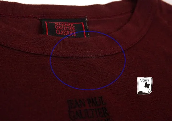 Jean Paul GAULTIER CLASSIQUE Flocked One-point Logo T Shirt K-156744_005