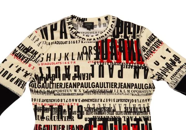 Jean Paul GAULTIER FEMME Typography Printed Switching T Shirt K-156749_003