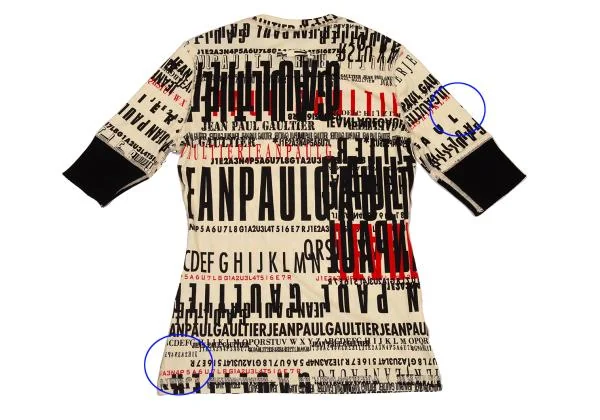 Jean Paul GAULTIER FEMME Typography Printed Switching T Shirt K-156749_010