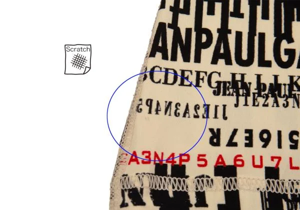 Jean Paul GAULTIER FEMME Typography Printed Switching T Shirt K-156749_012