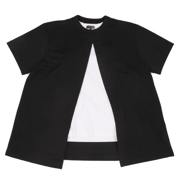 COMME des GARCONS HOMME PLUS Poly Layered Design T shirt Black S K-156760_001