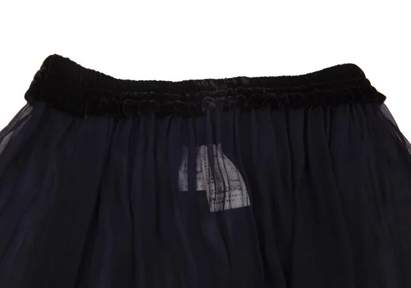 robe de chambre COMME des GARCONS Velour Switching Chiffon Skirt K-156766_004