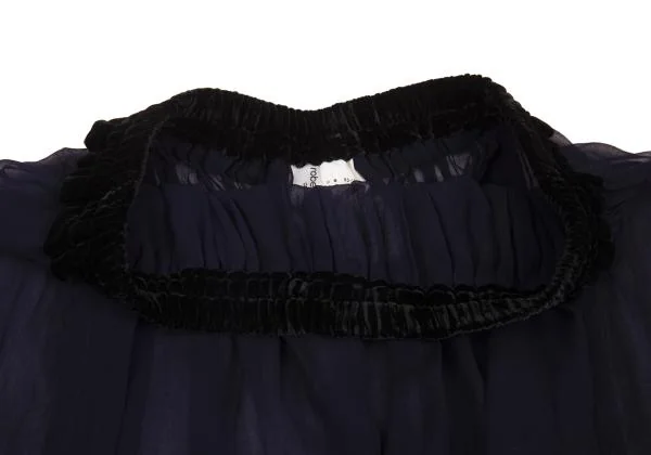 robe de chambre COMME des GARCONS Velour Switching Chiffon Skirt K-156766_005