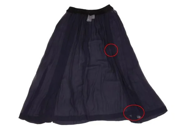 robe de chambre COMME des GARCONS Velour Switching Chiffon Skirt K-156766_008