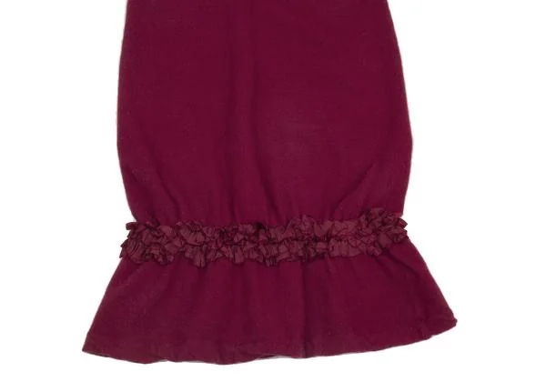 robe de chambre COMME des GARCONS Dyed Wool Frill Design Knit Skirt K-156767_005