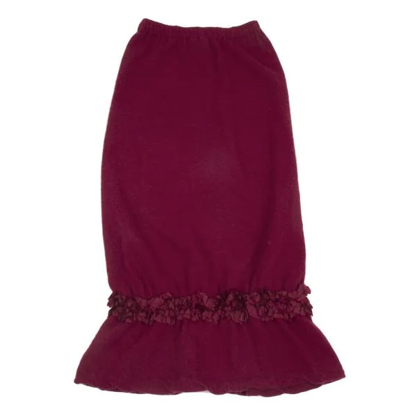 robe de chambre COMME des GARCONS Dyed Wool Frill Design Knit Skirt K-156767_008