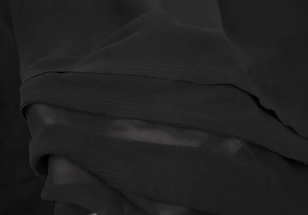 robe de chambre COMME des GARCONS Poly Tiered Chiffon Skirt K-156768_010