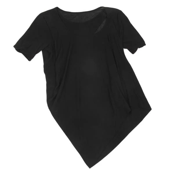 Yohji Yamamoto NOIR Cotton Asymmetry Layer T shirt K-156769_002