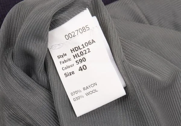 フセイン チャラヤンHussein Chalayan レーヨンウールウエスト