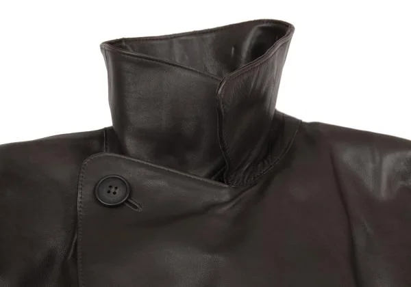 アーペーセーA.P.C. レザーチェスターコート 焦げ茶S K-156778_005