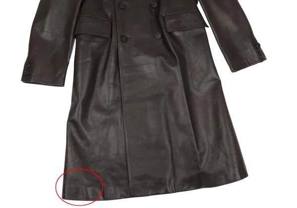 アーペーセーA.P.C. レザーチェスターコート 焦げ茶S K-156778_009