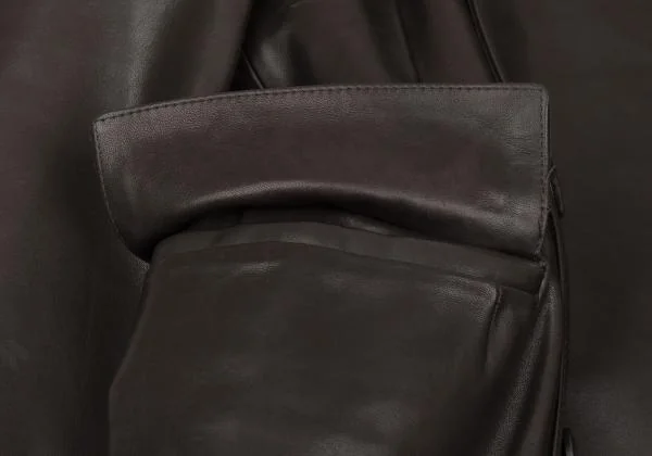 アーペーセーA.P.C. レザーチェスターコート 焦げ茶S K-156778_011