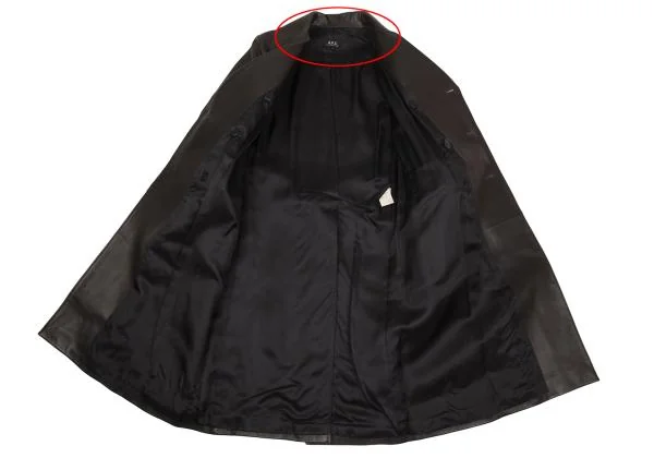 アーペーセーA.P.C. レザーチェスターコート 焦げ茶S K-156778_013